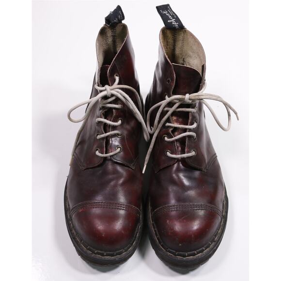 Gripfast Made in England Burgundy Boots Steel Toe Mens Eu 45 - US 12 - Picture 4 of 11